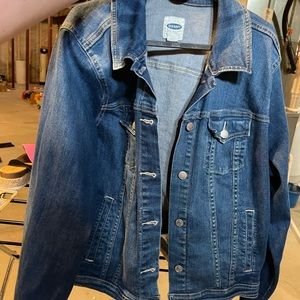 Old navy slight distressed jeans jacket